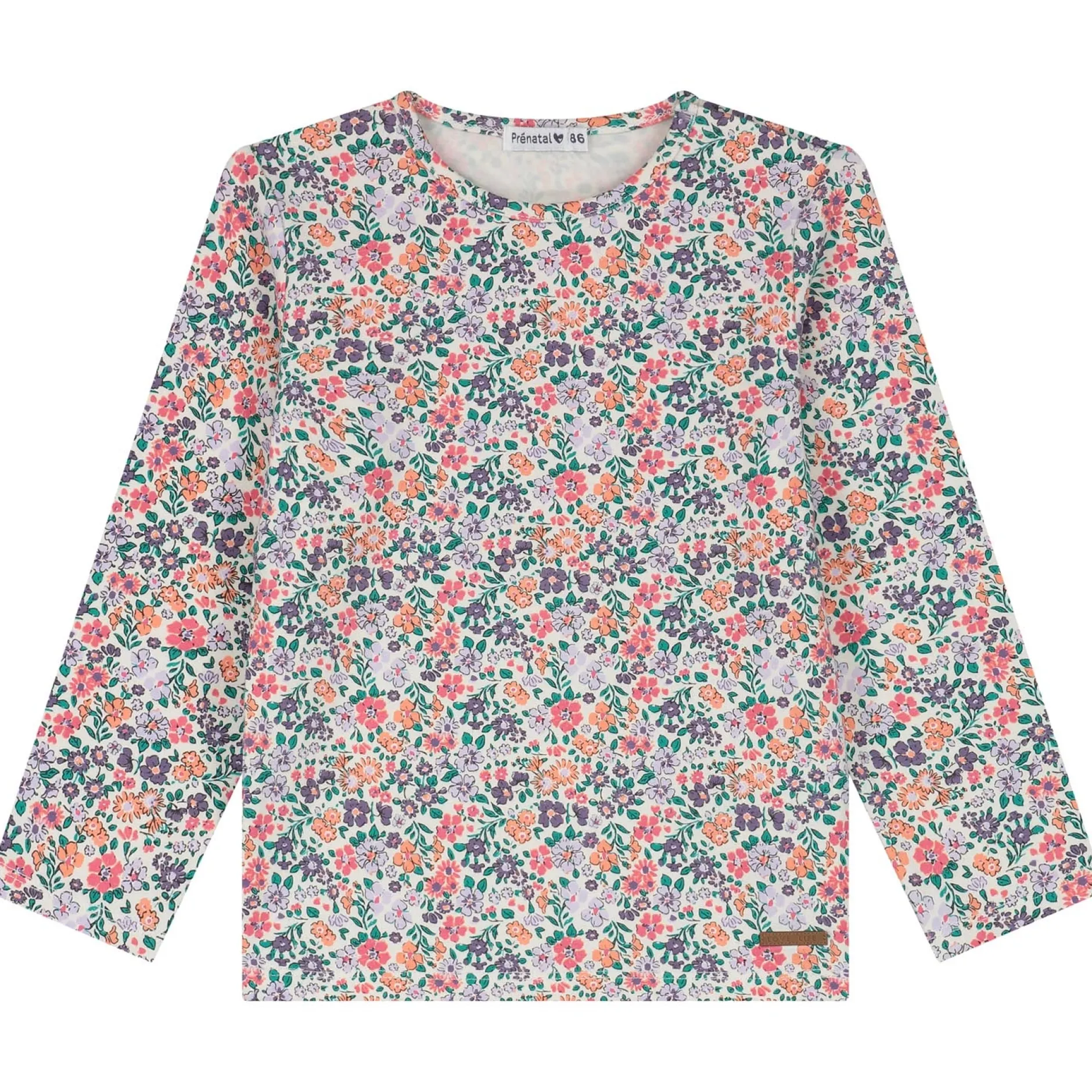 Shirts & Blouses|Shirts & Blouses*Prénatal peuter shirt lange mouwen bloemen multi Dark Off-White
