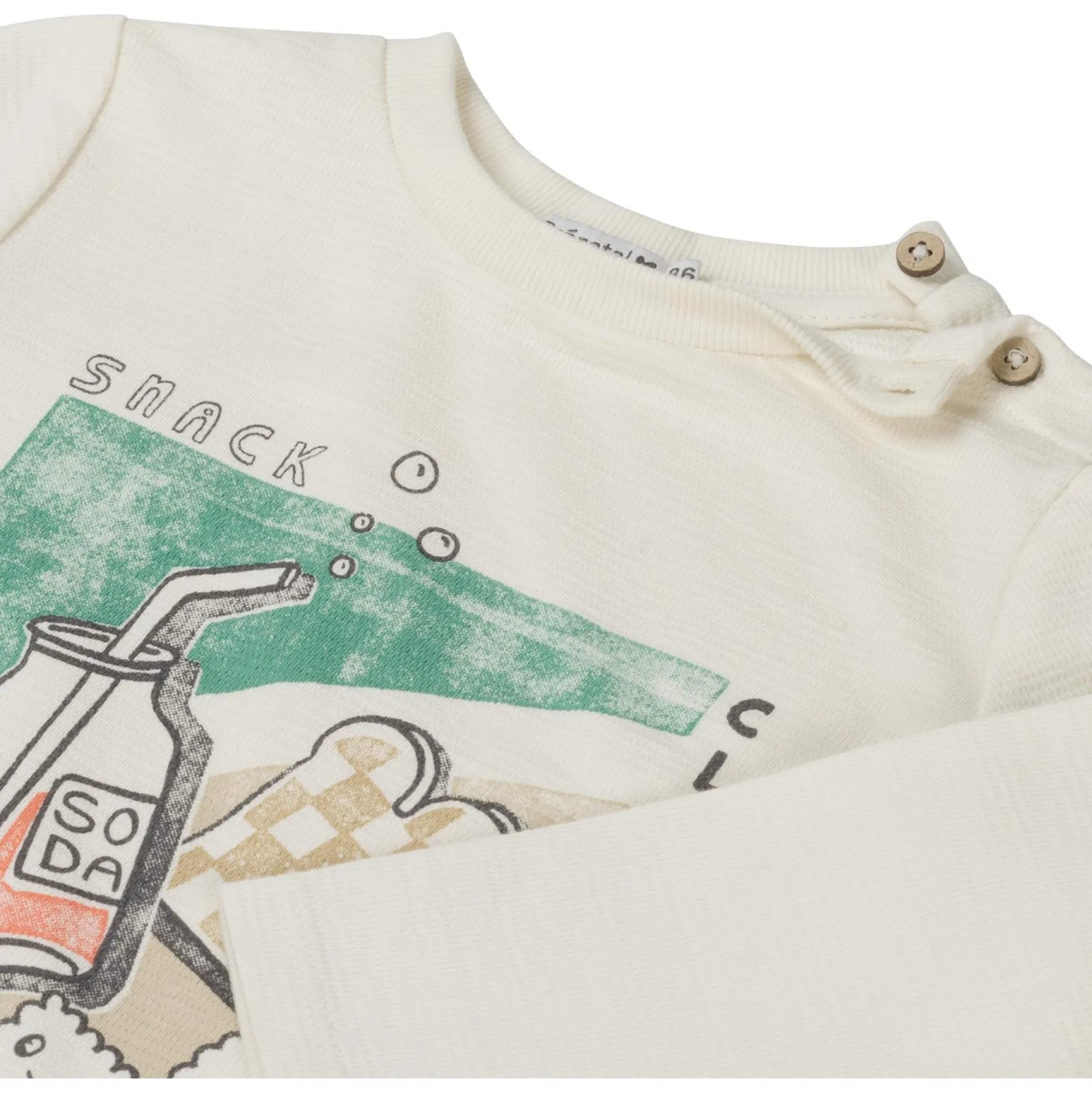 Shirts & Blouses|Shirts & Blouses*Prénatal peuter shirt lange mouwen printopdruk multi Dark Off-White