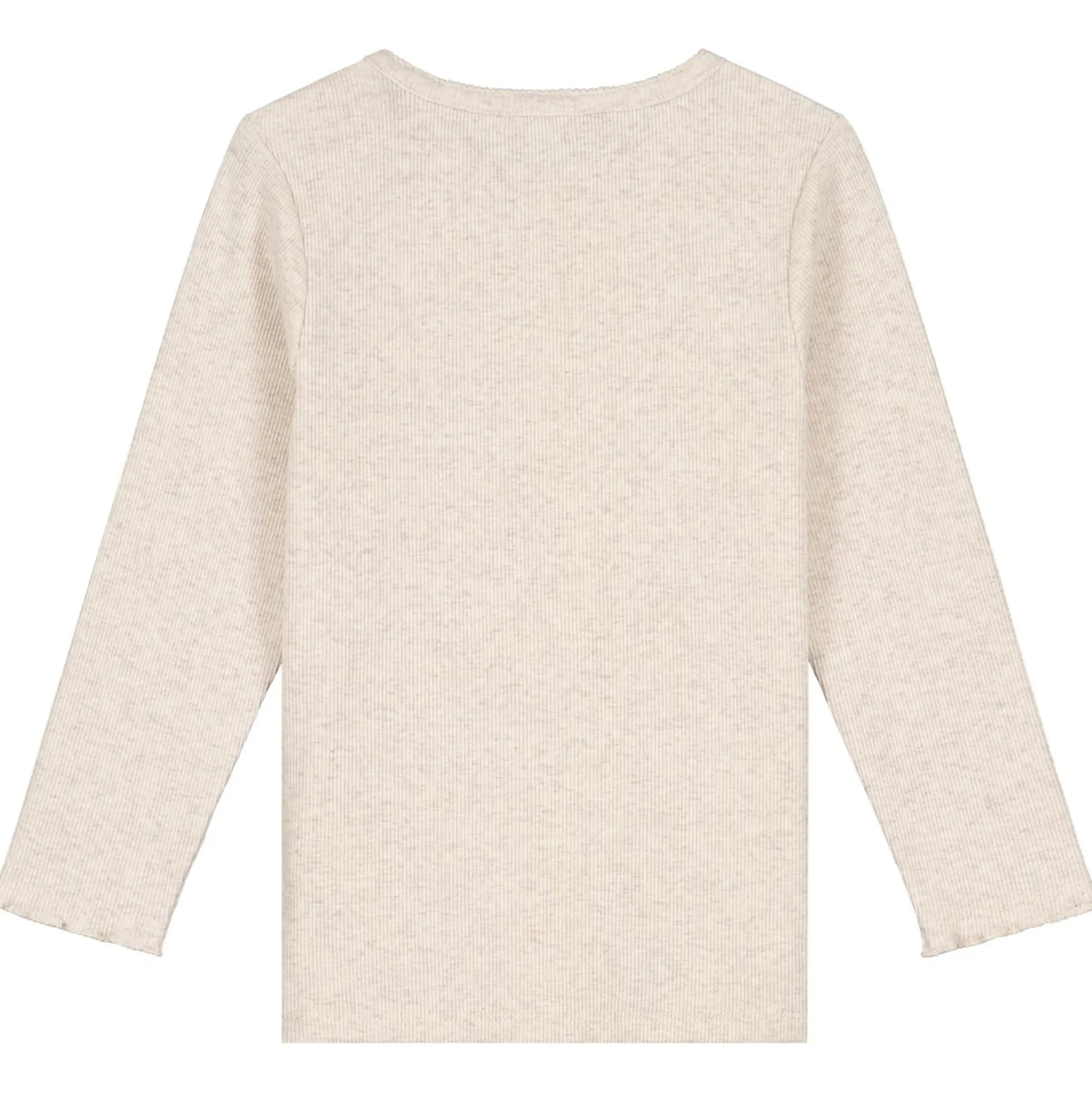Shirts & Blouses|Shirts & Blouses*Prénatal peuter shirt lange mouwen effen beige Light Brown Melange