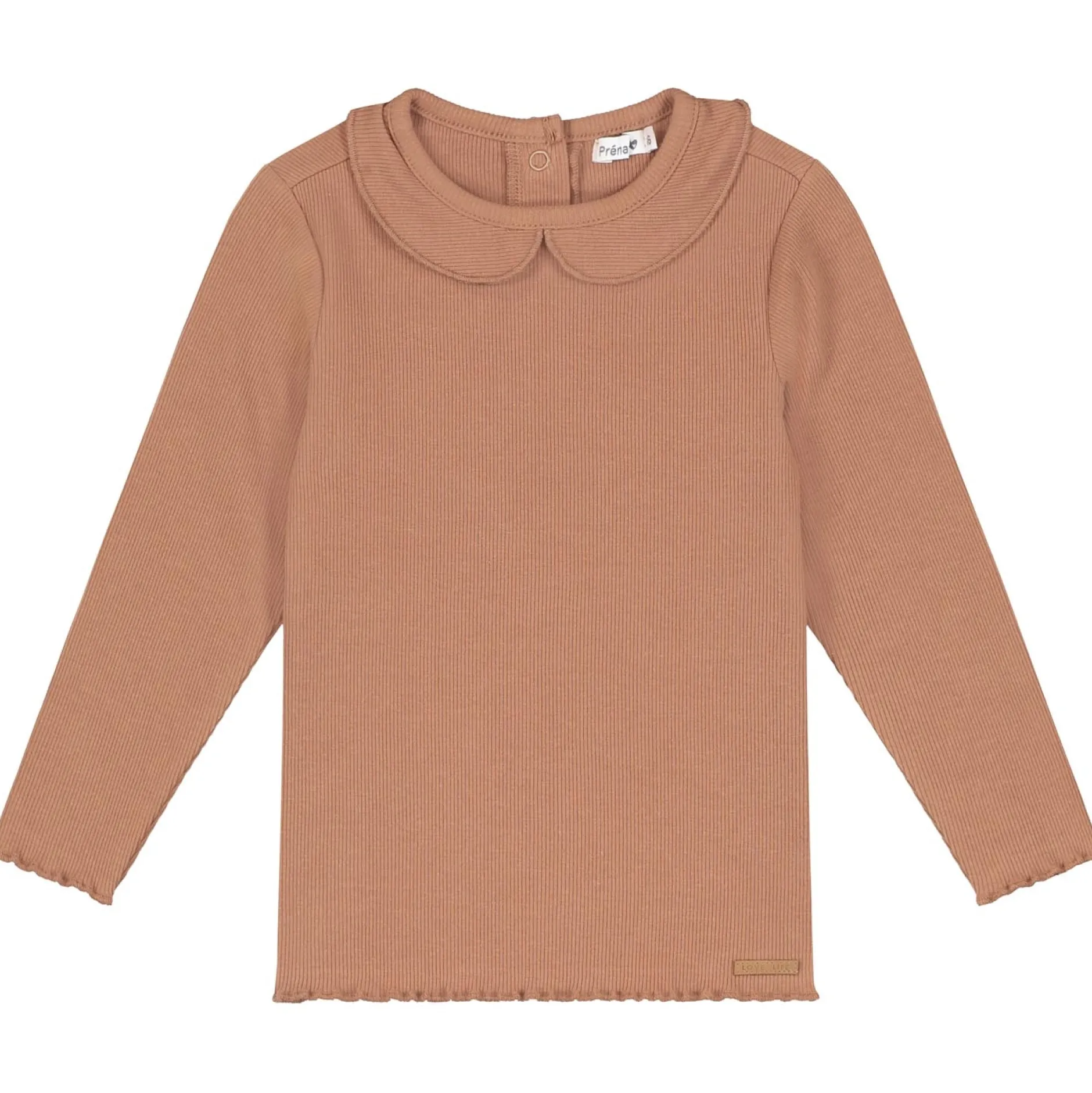 Shirts & Blouses|Shirts & Blouses*Prénatal peuter shirt lange mouwen effen bruin Mud Brown