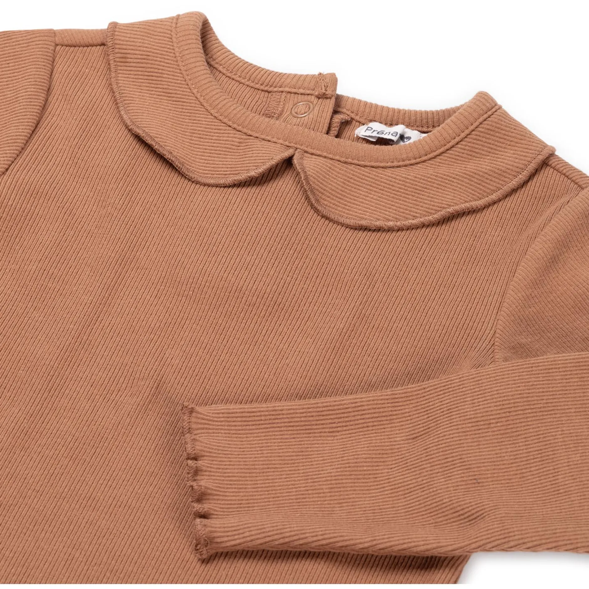 Shirts & Blouses|Shirts & Blouses*Prénatal peuter shirt lange mouwen effen bruin Mud Brown