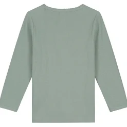 Shirts & Blouses|Shirts & Blouses*Prénatal peuter shirt lange mouwen effen groen Dark Mint Green