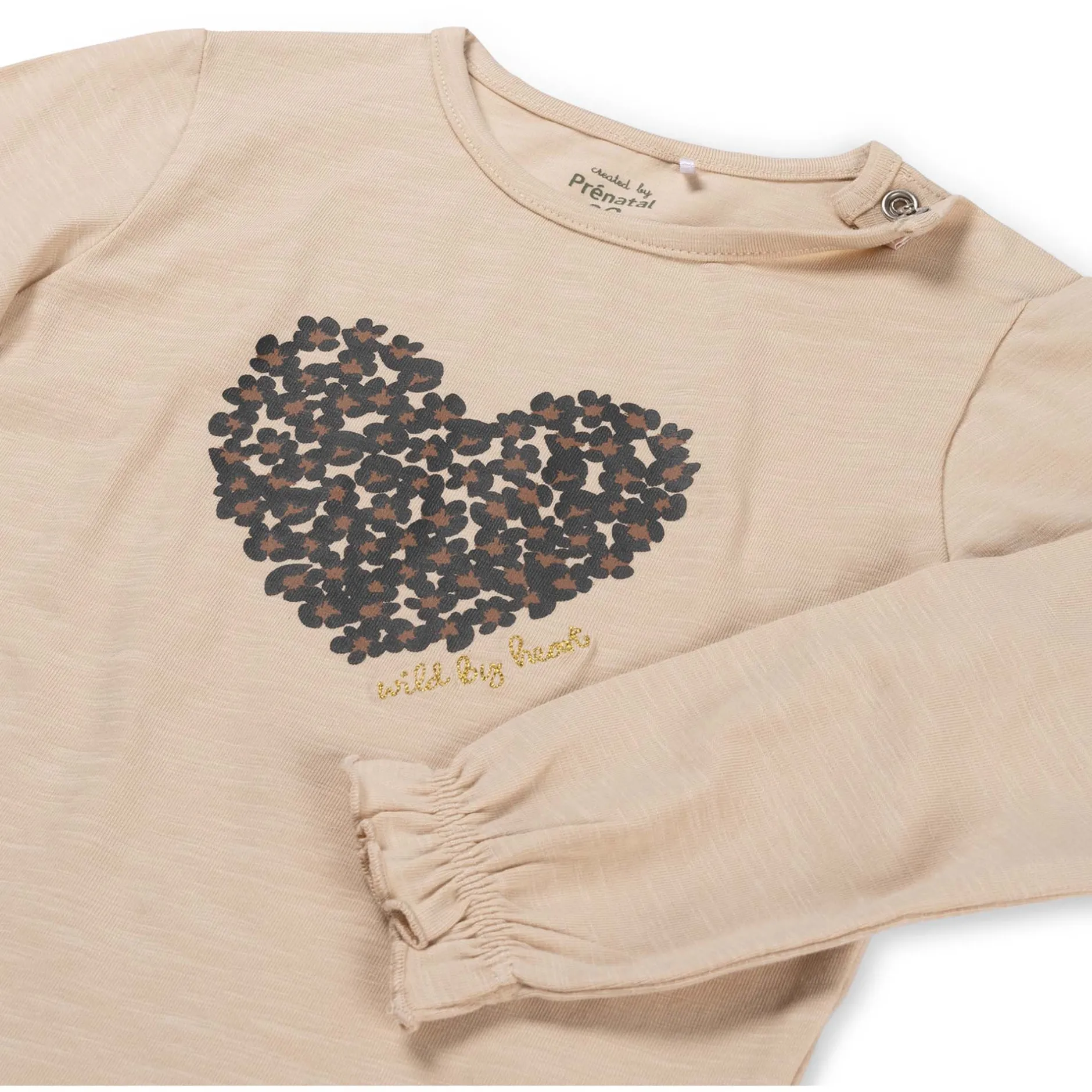 Shirts & Blouses|Shirts & Blouses*Prénatal peuter shirt lange mouwen printopdruk beige Almond