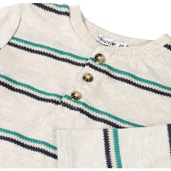 Shirts & Blouses|Shirts & Blouses*Prénatal peuter shirt lange mouwen strepen multi Soft Brown Melange