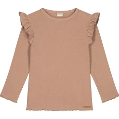 Shirts & Blouses|Shirts & Blouses*Prénatal peuter shirt lange mouwen effen taupe Light Taupe Brown