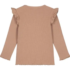 Shirts & Blouses|Shirts & Blouses*Prénatal peuter shirt lange mouwen effen taupe Light Taupe Brown