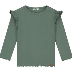 Shirts & Blouses|Shirts & Blouses*Prénatal peuter shirt lange mouwen effen groen Light Forest Green