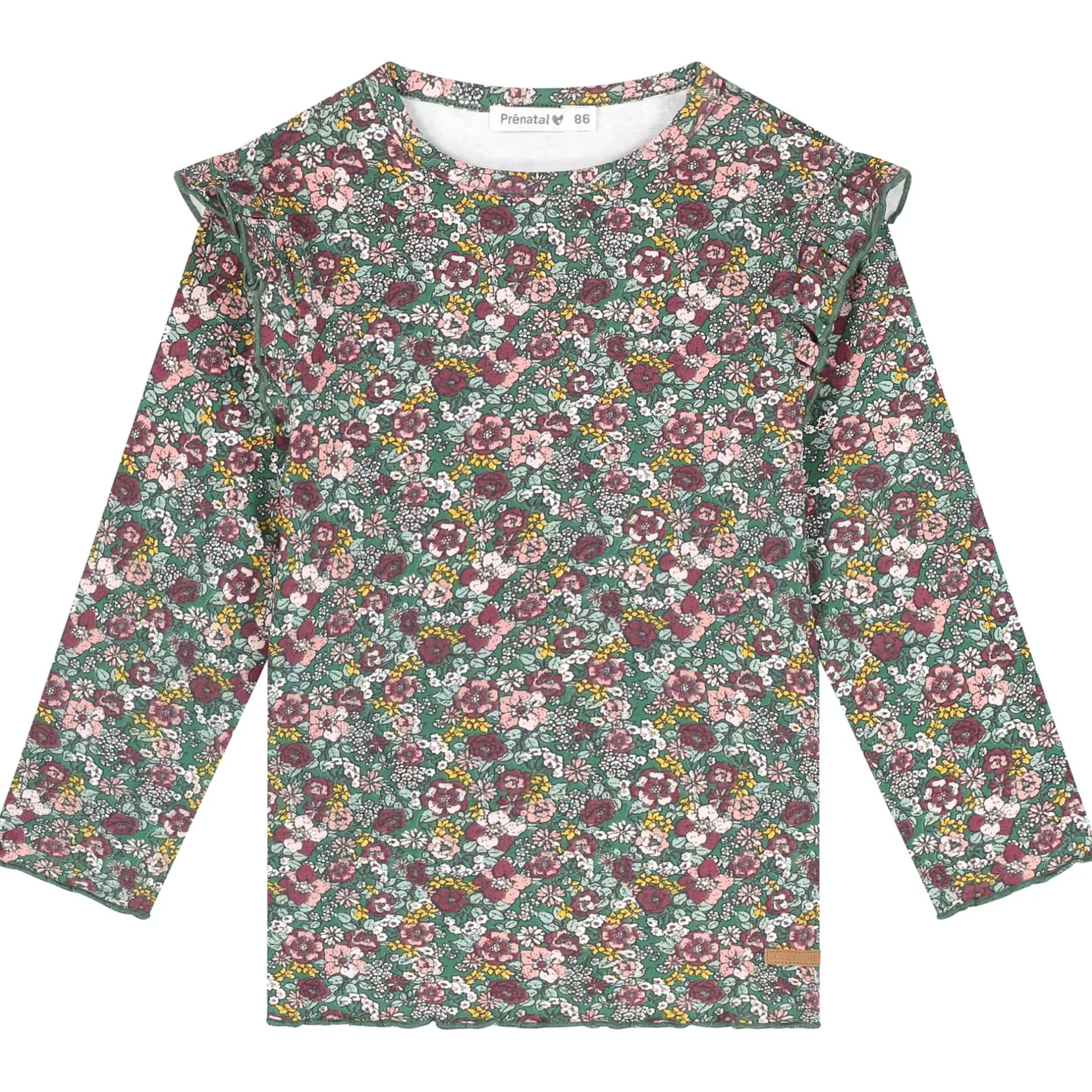 Shirts & Blouses|Shirts & Blouses*Prénatal peuter shirts 2 stuks lange mouwen groen Dark Bottle Green