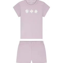 Pyjama's|Pyjama's*Prénatal peuter shortama 2 stuks paars Ivoor Wit