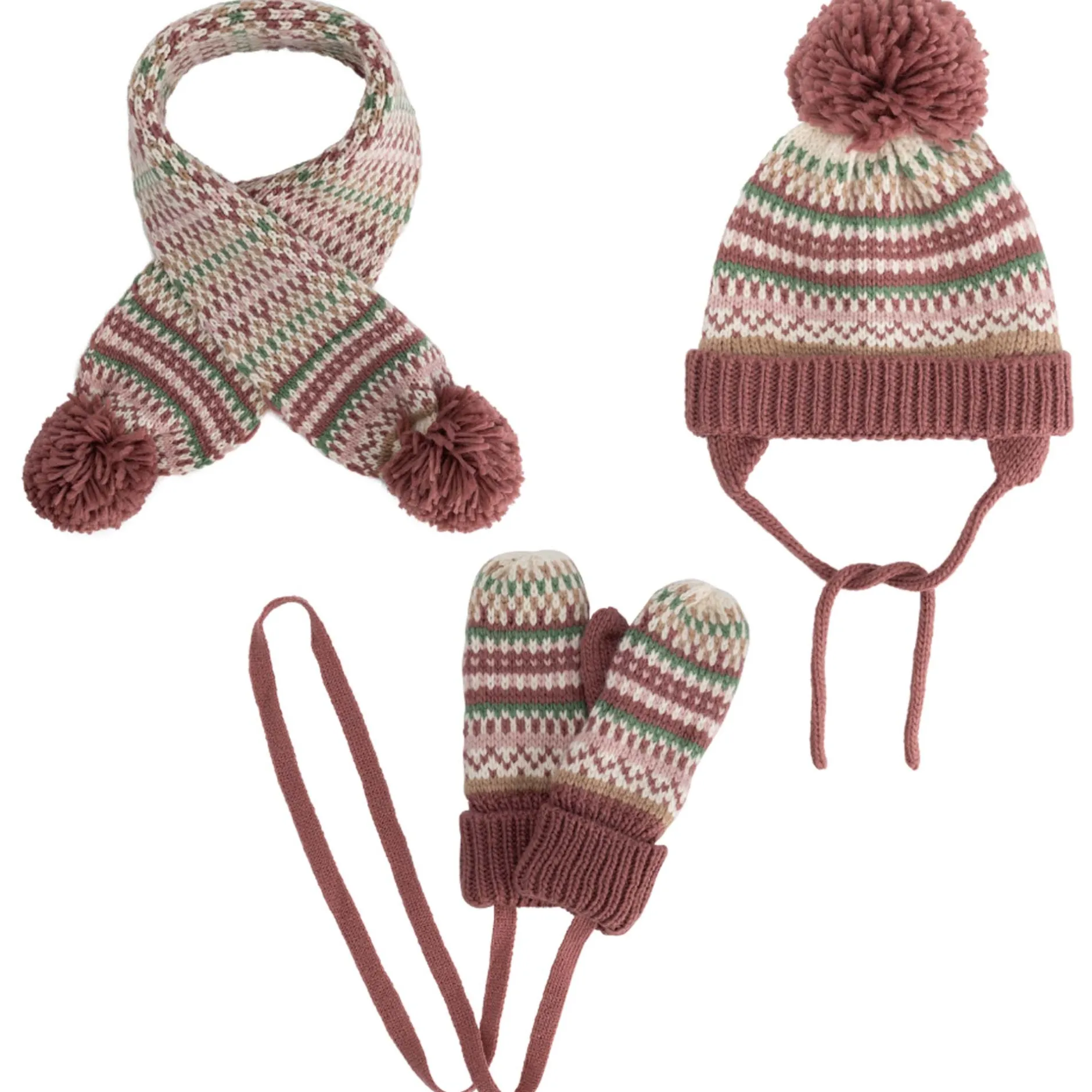 Accessoires|Accessoires*Prénatal peuter sjaal roze Dark Red Brown