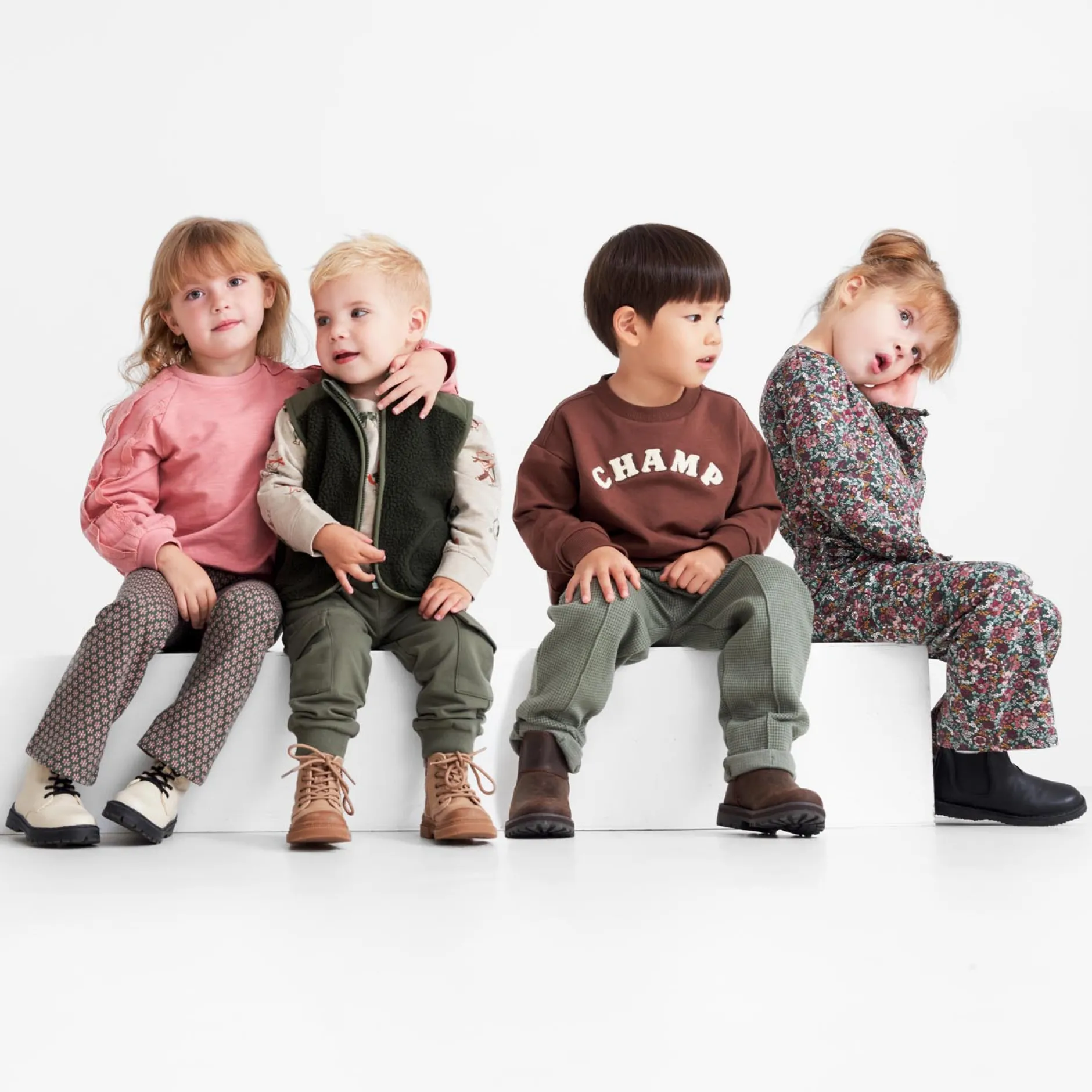 Truien & Vesten|Broeken & Leggings*Prénatal peuter sweater & broek Dark Bottle Green