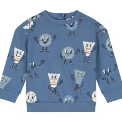 Truien & Vesten|Truien & Sweaters*Prénatal peuter sweater lange mouwen all over print blauw Royal Blue