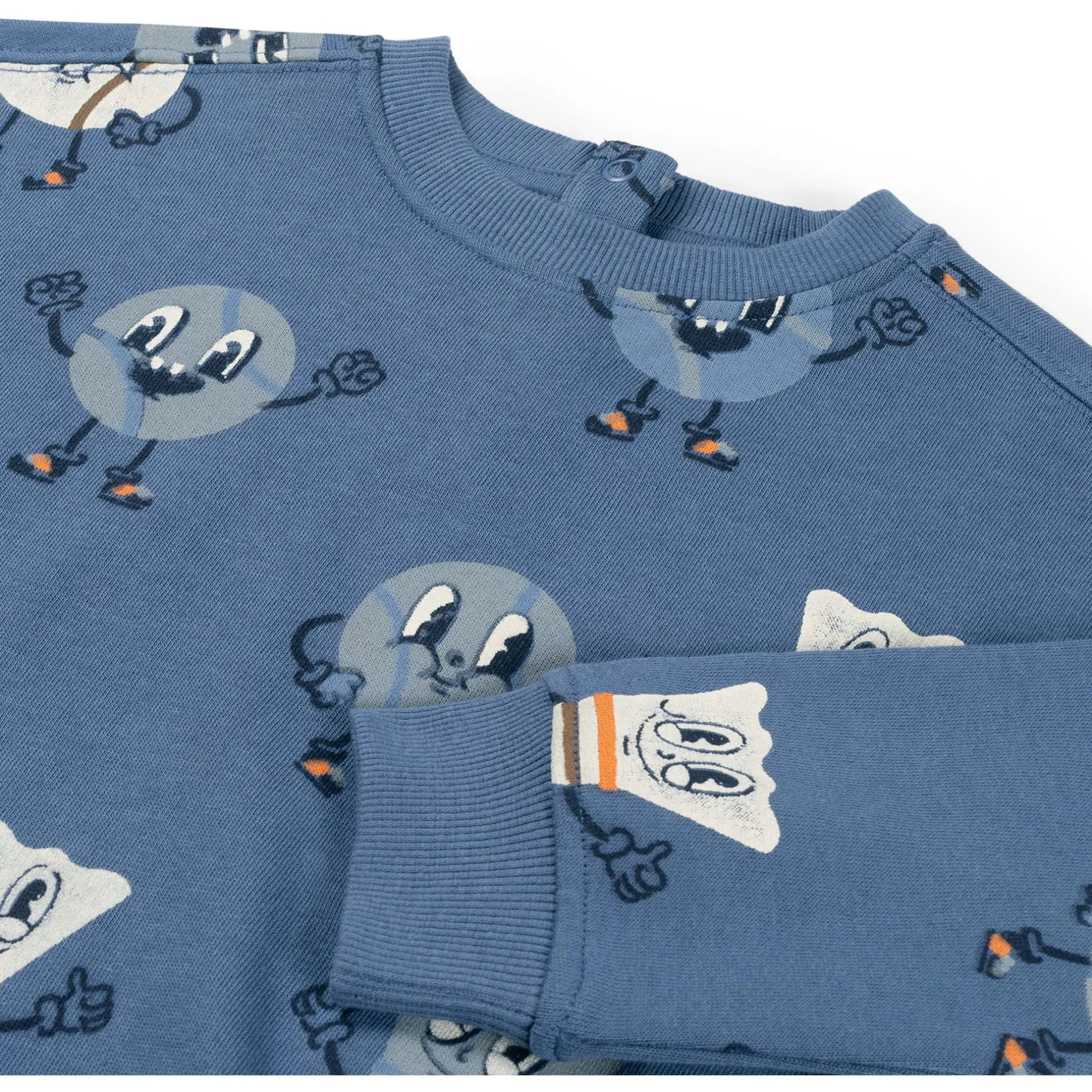 Truien & Vesten|Truien & Sweaters*Prénatal peuter sweater lange mouwen all over print blauw Royal Blue
