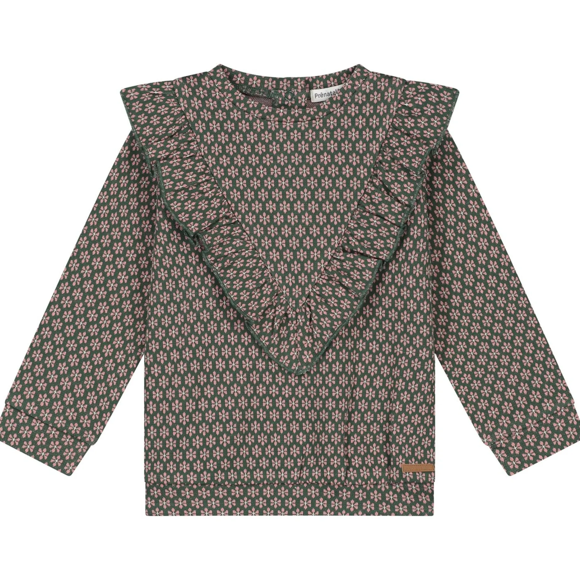 Truien & Vesten|Shirts & Blouses*Prénatal peuter sweater lange mouwen all over print multi Dark Bottle Green