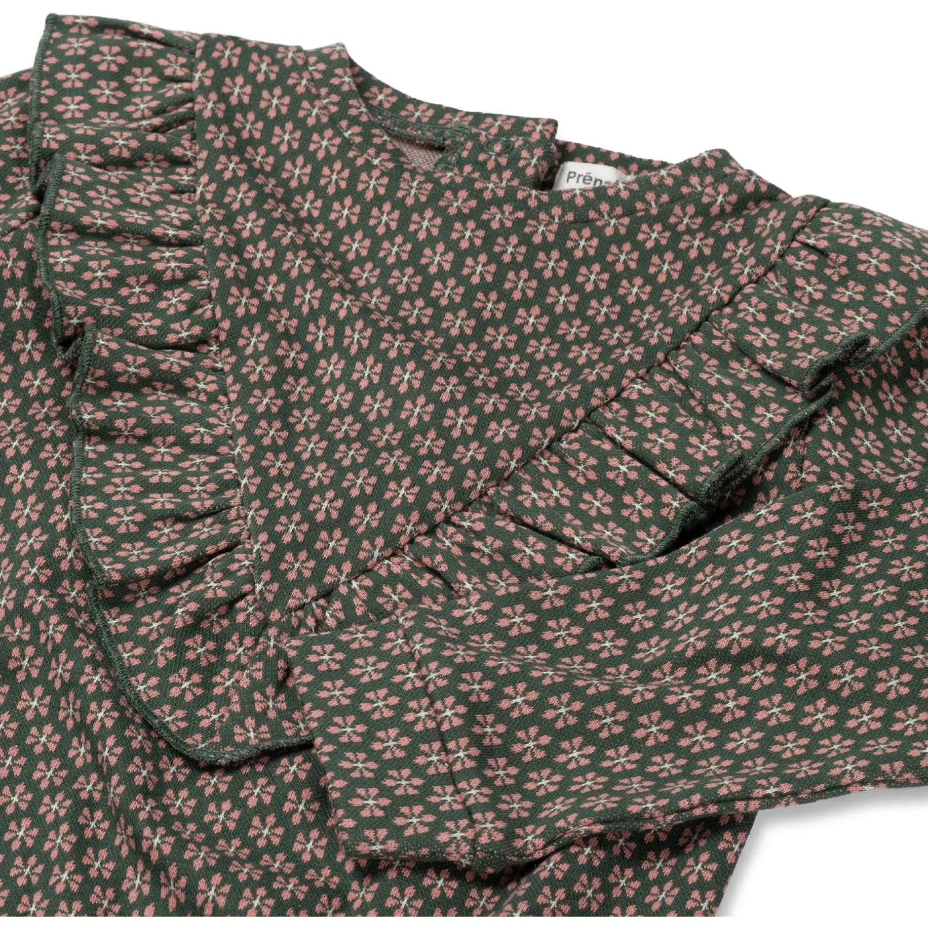Truien & Vesten|Shirts & Blouses*Prénatal peuter sweater lange mouwen all over print multi Dark Bottle Green