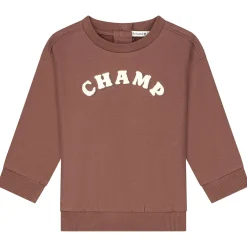 Truien & Vesten|Truien & Sweaters*Prénatal peuter sweater lange mouwen tekst bruin Chocolatbrown
