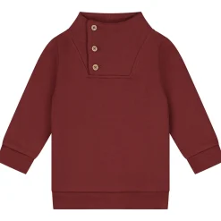 Truien & Vesten|Truien & Sweaters*Prénatal peuter sweater lange mouwen effen rood Dark Brown Red