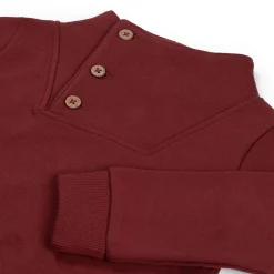 Truien & Vesten|Truien & Sweaters*Prénatal peuter sweater lange mouwen effen rood Dark Brown Red