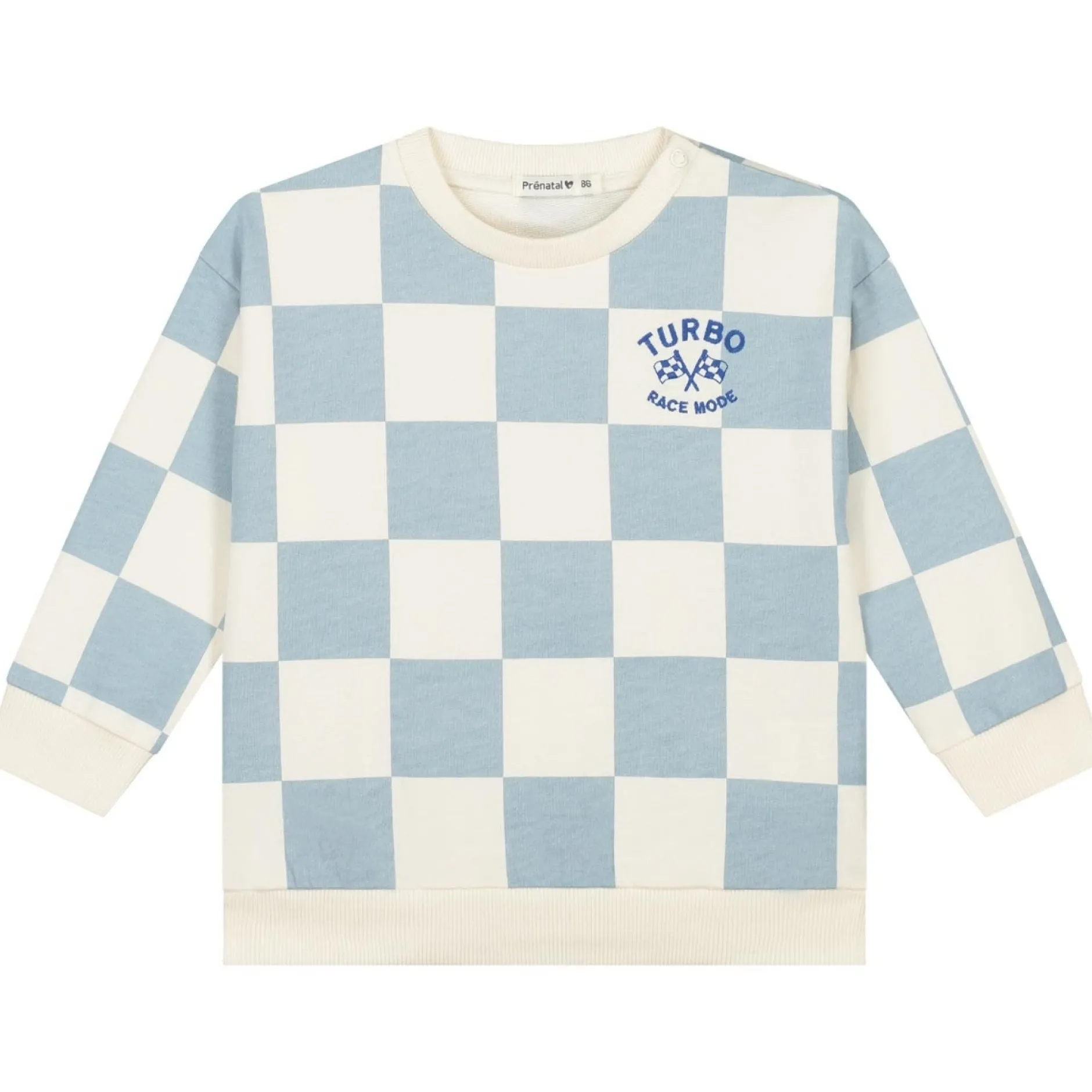 Broeken & Tuinbroeken|Truien & Vesten*Prénatal peuter sweater ruit & broek Light Blue