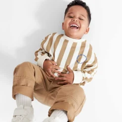 Broeken & Tuinbroeken|Truien & Vesten*Prénatal peuter sweater strepen & broek Light Lemon Yellow