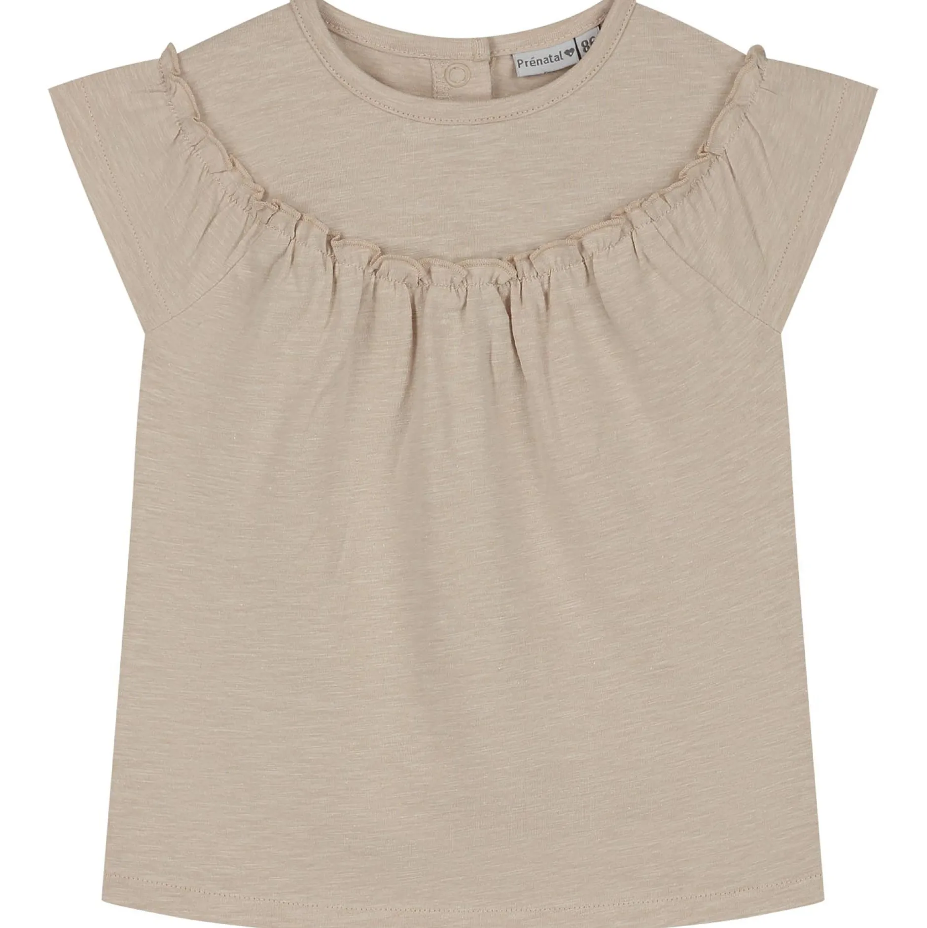 Shirts & Blouses|Shirts & Blouses*Prénatal peuter T-shirts 2 stuks korte mouwen panterprint beige Light Brown Melange