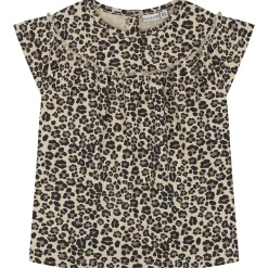 Shirts & Blouses|Shirts & Blouses*Prénatal peuter T-shirts 2 stuks korte mouwen panterprint beige Light Brown Melange