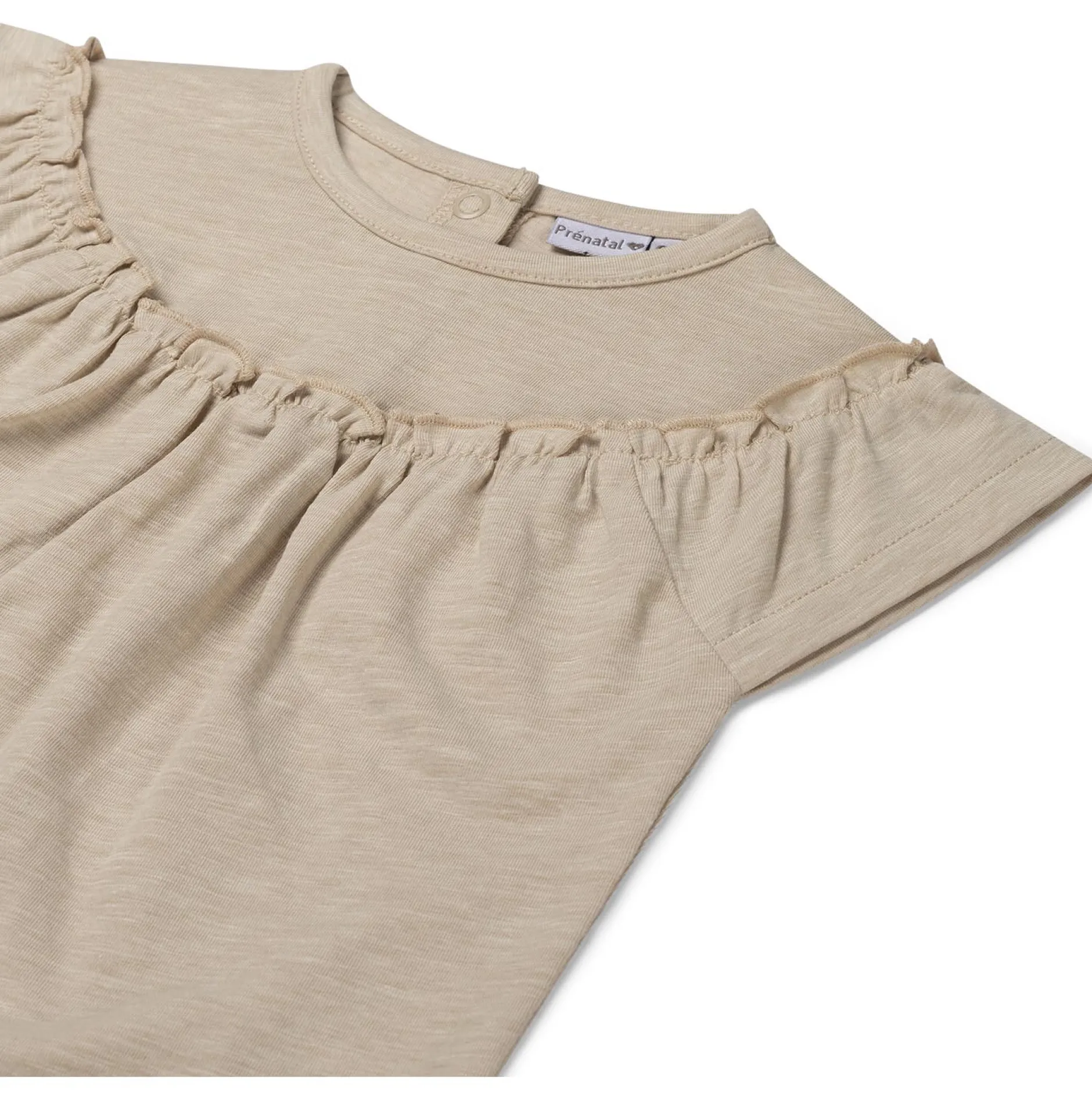 Shirts & Blouses|Shirts & Blouses*Prénatal peuter T-shirts 2 stuks korte mouwen panterprint beige Light Brown Melange