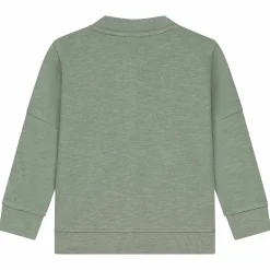 Truien & Vesten|Vesten*Prénatal peuter vest lange mouwen effen groen Light Khaki Green