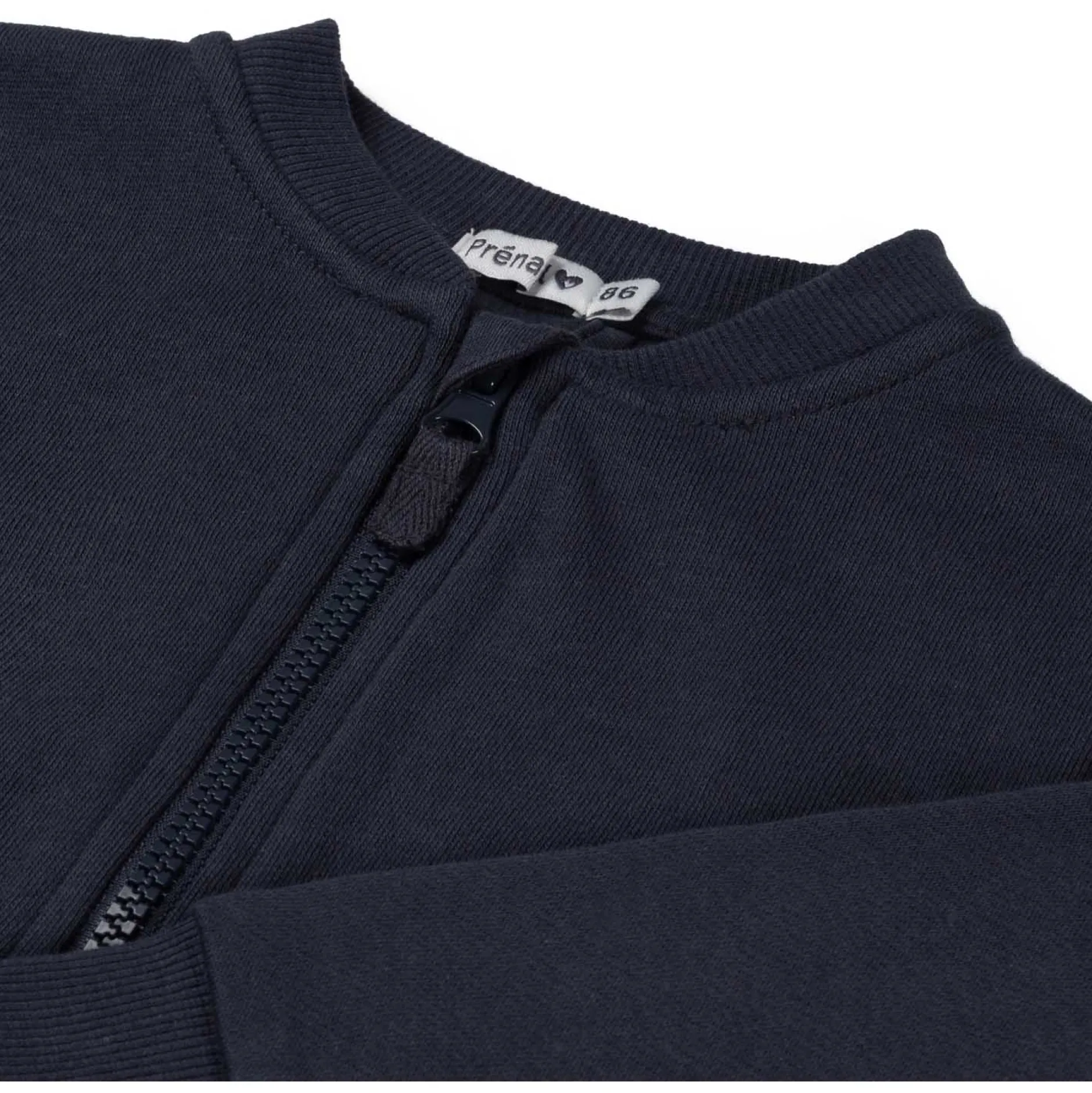 Truien & Vesten|Vesten*Prénatal peuter vest lange mouwen effen blauw Dark Bluegrey