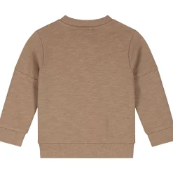 Truien & Vesten|Vesten*Prénatal peuter vest lange mouwen effen bruin Light Mud Brown