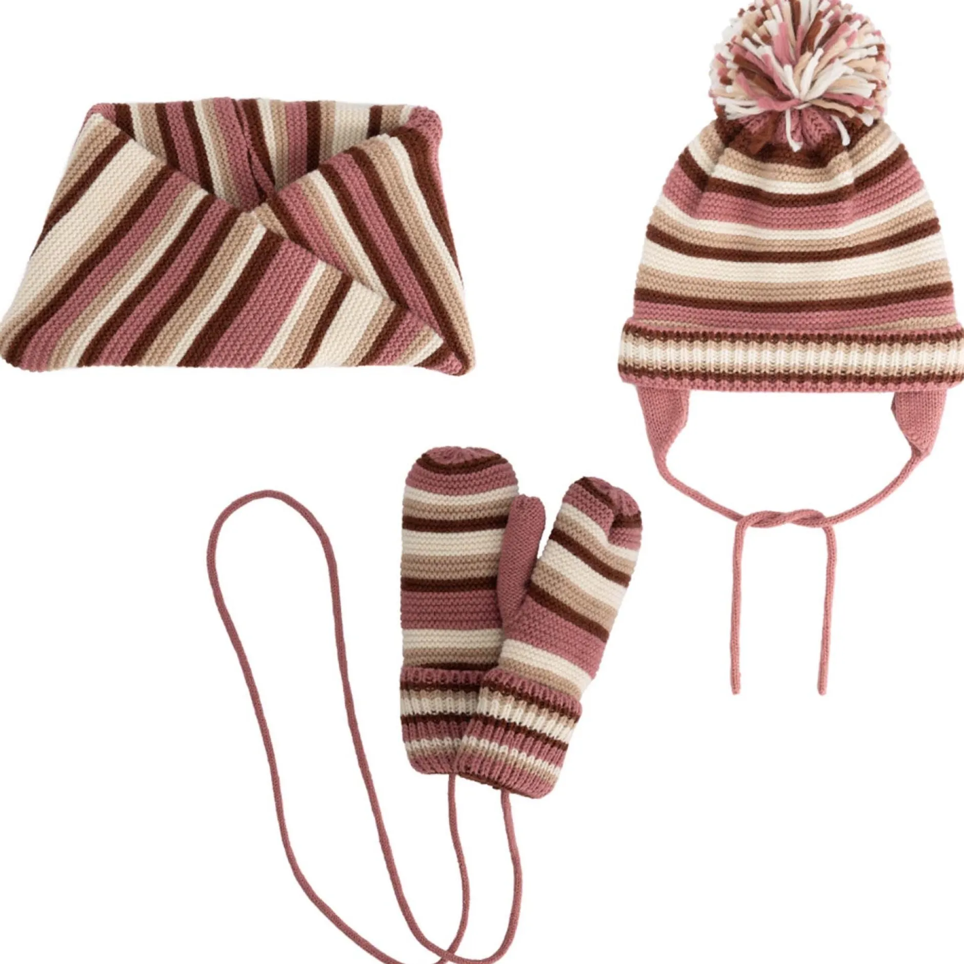 Accessoires|Accessoires*Prénatal peuter wanten roze Dark Rosered