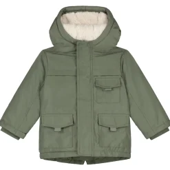Jassen|Jassen*Prénatal peuter winterjas driekwart mouwen  groen Smoke Green