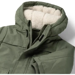 Jassen|Jassen*Prénatal peuter winterjas driekwart mouwen  groen Smoke Green