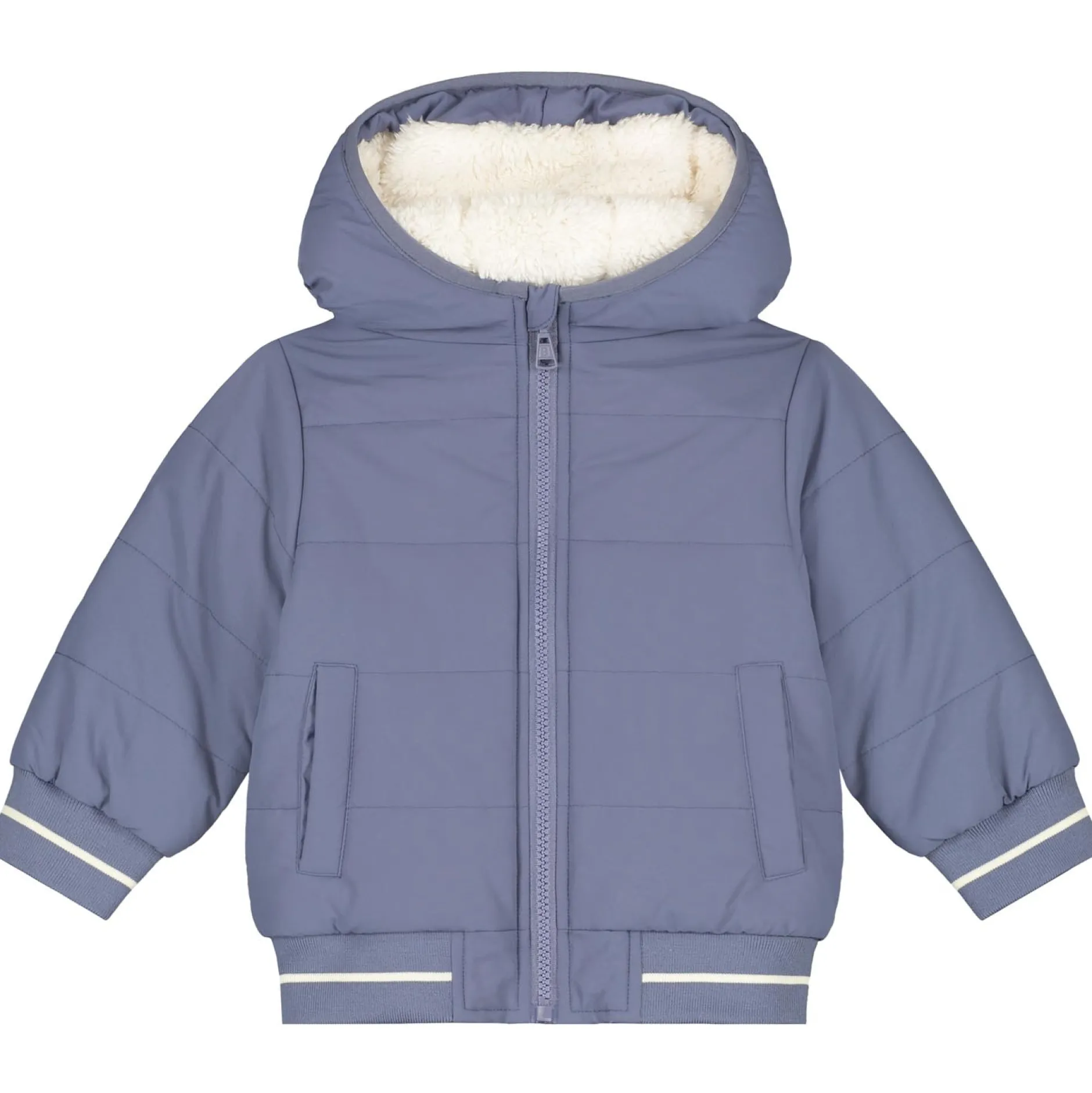 Jassen|Jassen*Prénatal peuter winterjas lange mouwen effen blauw Light Navy Blue