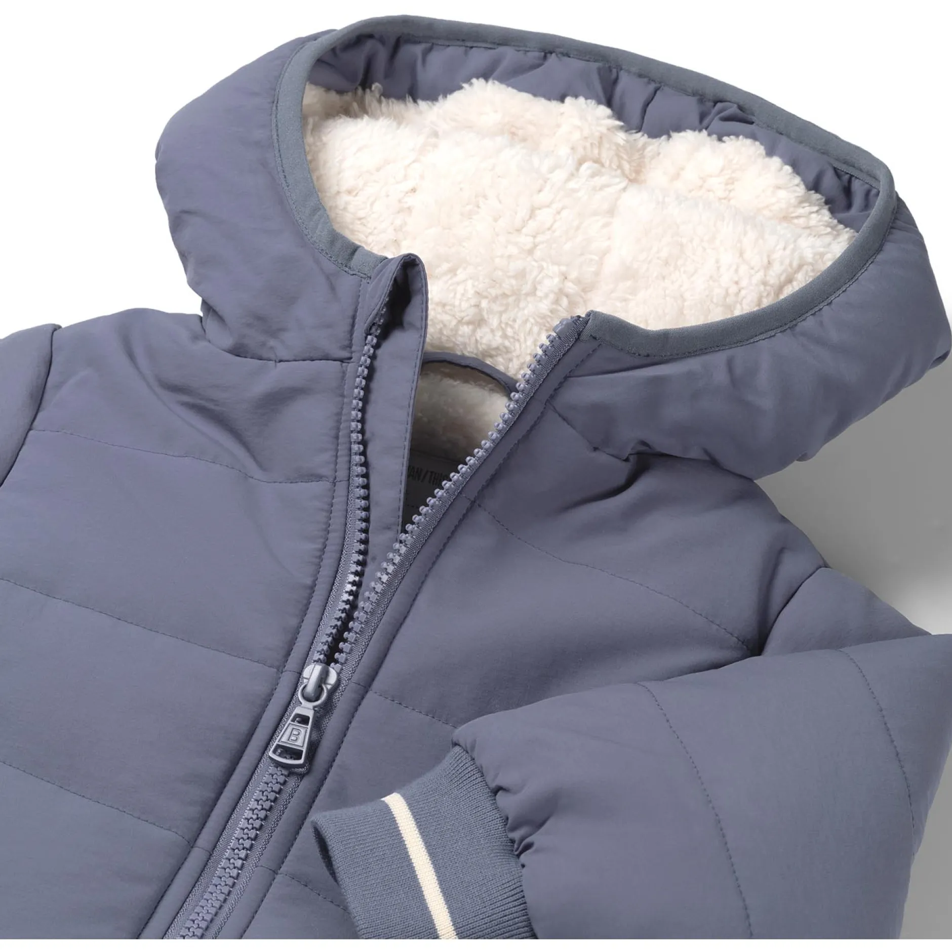 Jassen|Jassen*Prénatal peuter winterjas lange mouwen effen blauw Light Navy Blue