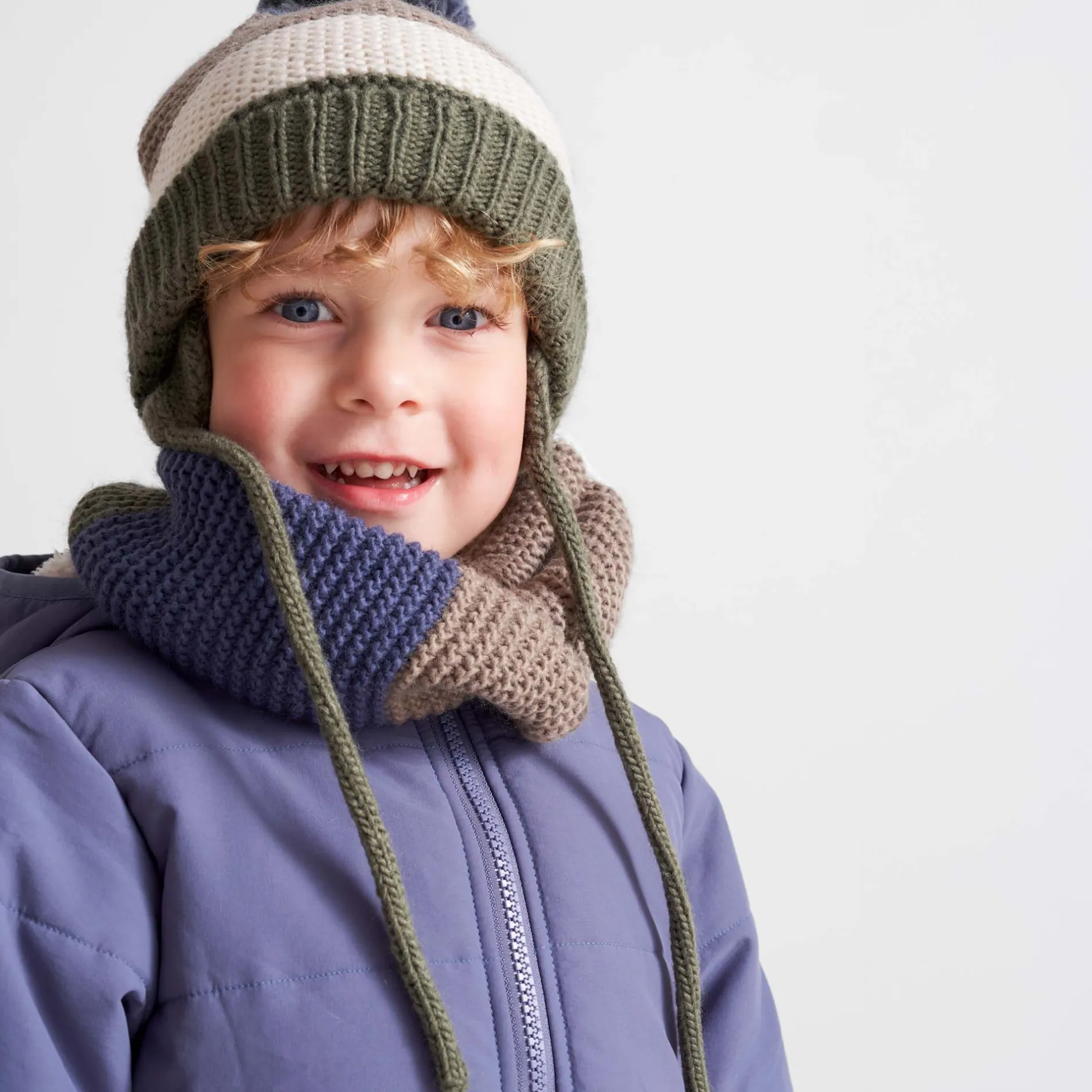 Jassen|Jassen*Prénatal peuter winterjas lange mouwen effen blauw Light Navy Blue