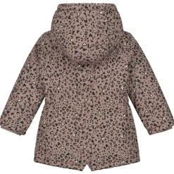 Jassen|Jassen*Prénatal peuter winterjas lange mouwen panterprint taupe Clay
