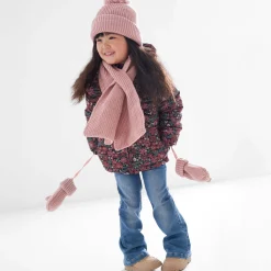 Jassen|Jassen*Prénatal peuter winterjas lange mouwen bloemen zwart Night Black