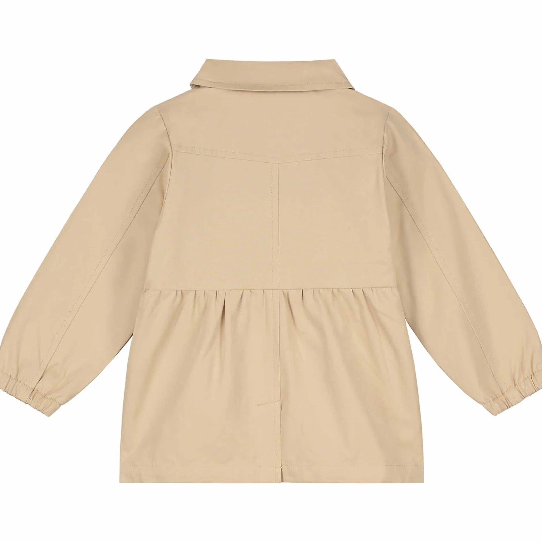 Jassen|Jassen*Prénatal peuter zomer trenchcoat lange mouwen effen beige Sandbrown