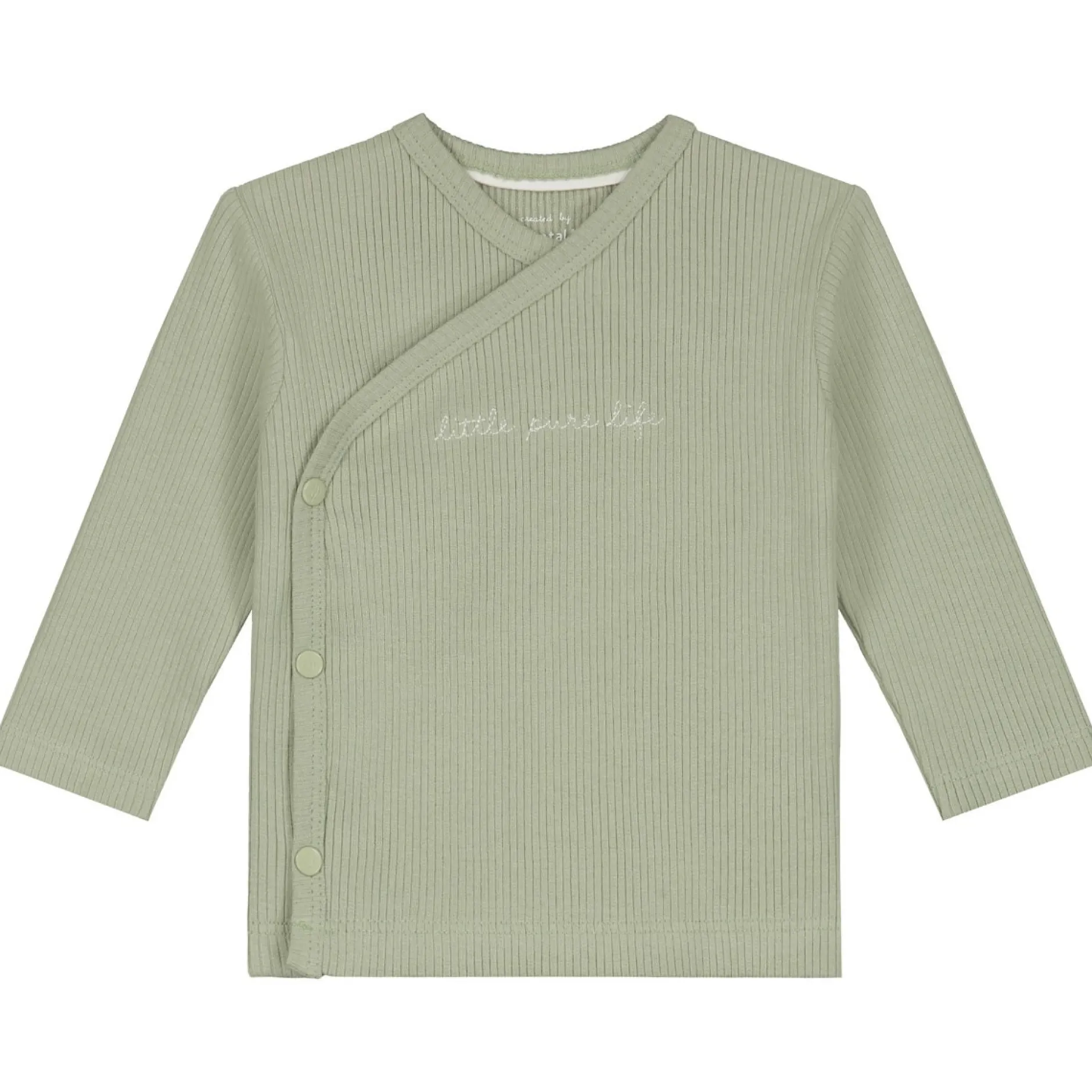 Broeken|Shirts & Vesten*Prénatal Pure newborn vest, shirt, broek & slofjes Dark Ecru Melange
