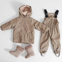 Jassen|Jassen*Prénatal regenbroek  effen taupe Dark Taupe Brown