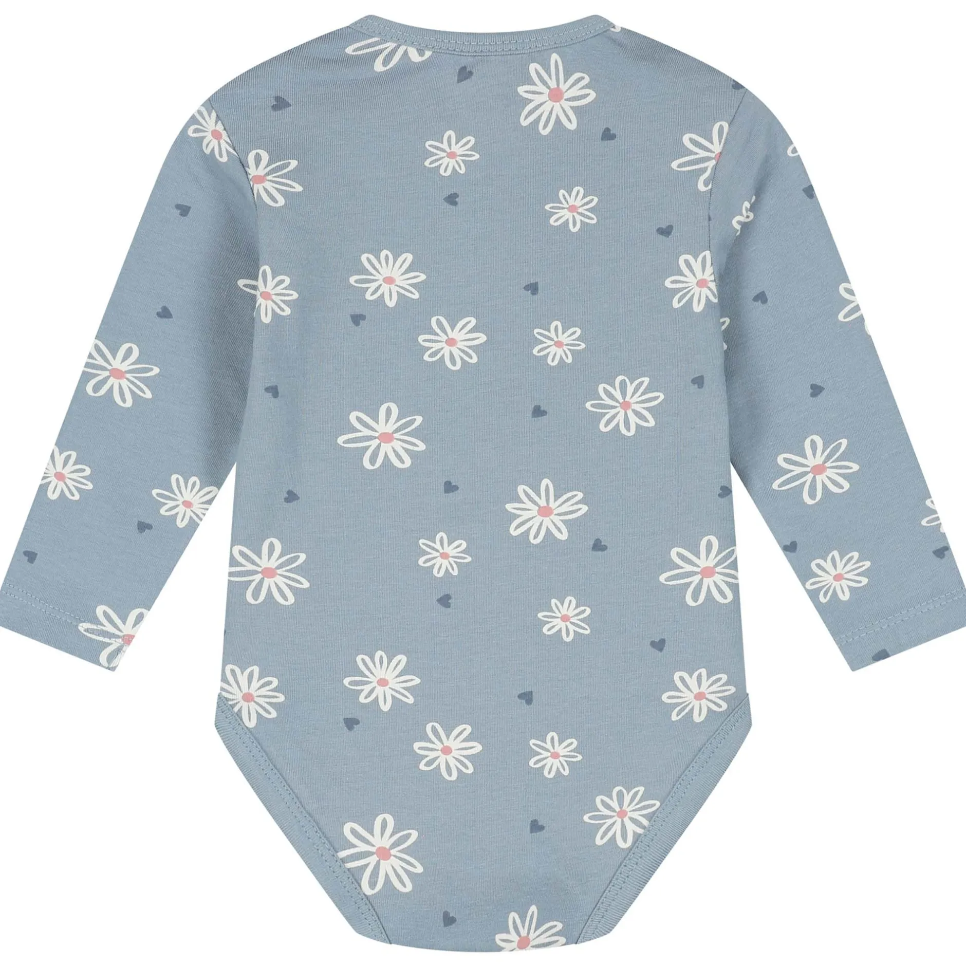 Rompers|Rompers*Prénatal romper bloem lange mouwen bloemen blauw Blue