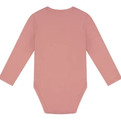 Rompers|Rompers*Prénatal romper flower 2 stuks lange mouwen bloemen roze Ivoor Wit