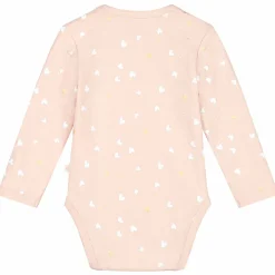 Rompers|Rompers*Prénatal romper hartjes lange mouwen hartjes roze Powder Pink