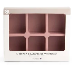 Bakjes & Kommen*Prénatal siliconen bewaarbak 6 vakjes roze