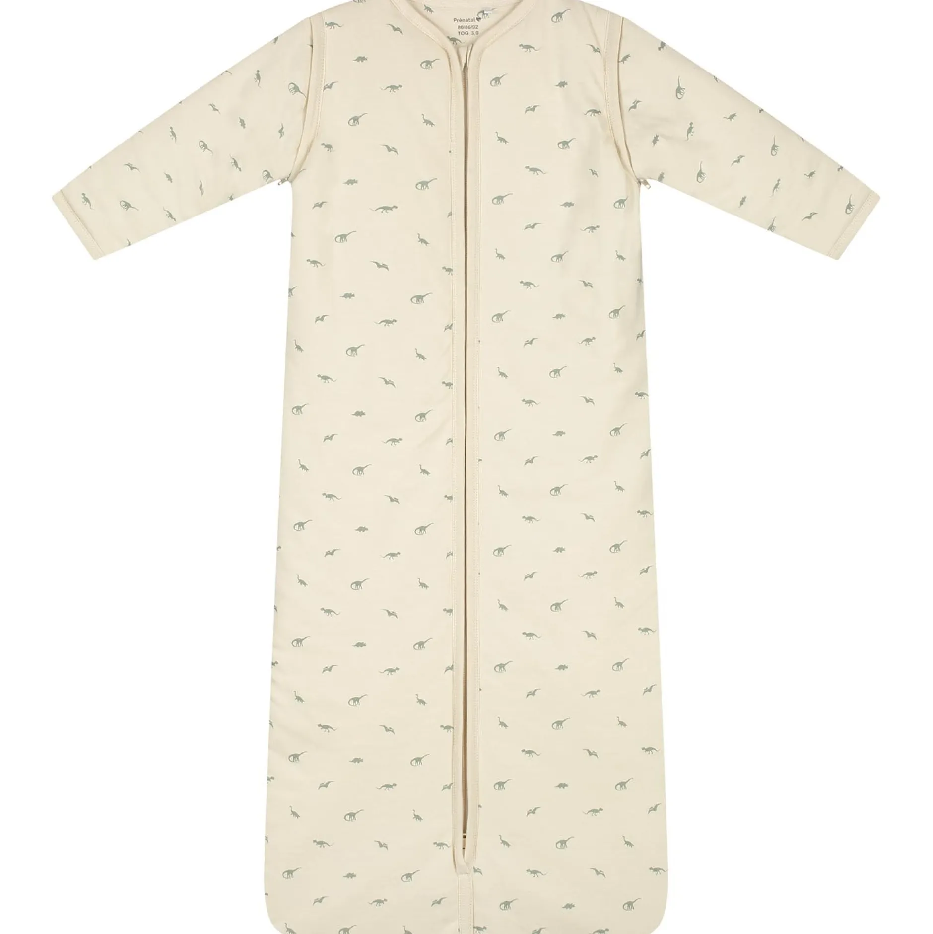Winter*Prénatal slaapzak kleine dino beige Dark Ecru