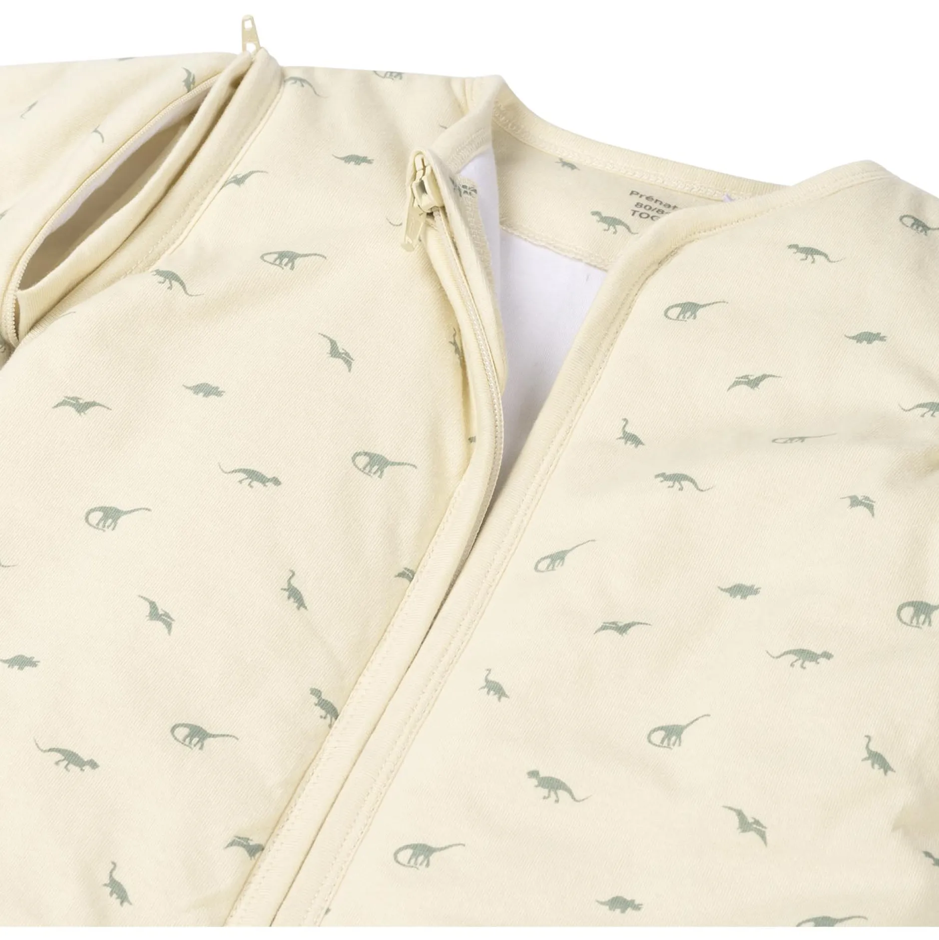 Winter*Prénatal slaapzak kleine dino beige Dark Ecru
