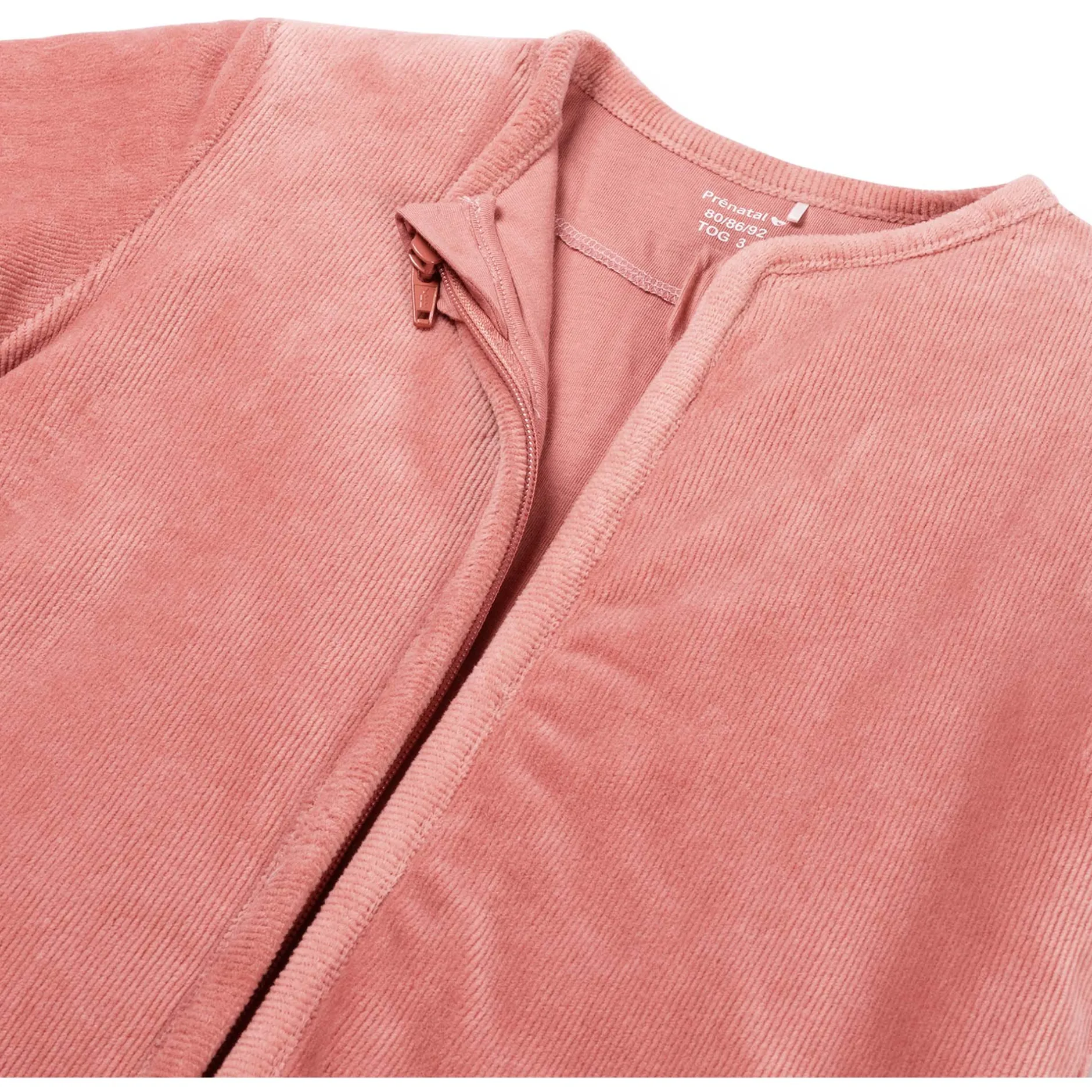 Winter*Prénatal slaapzak rib velour roze Dark Pink