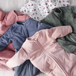 Winter*Prénatal slaapzak rib velour roze Dark Pink