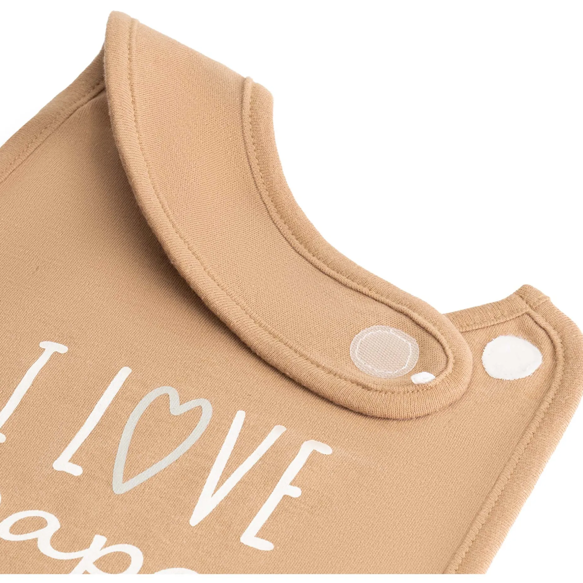 Slabbetjes*Prénatal slab I Love wit